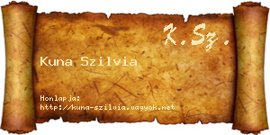 Kuna Szilvia névjegykártya